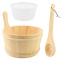 Saycker 4 L Pine Bucket & Ladle Set with Plastic Liner