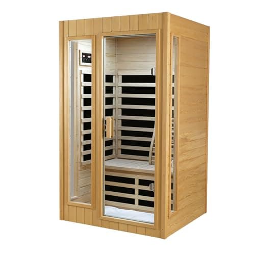 Kanlanth MST902GHC 2-Person Side-Glass Infrared Sauna, 1,500W