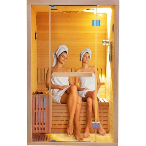 OUTEXER Traditional Steam Sauna, 2-3 Person, 3kW