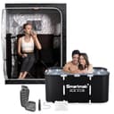 Smartmak 2-Person Far Infrared Sauna Tent + Ice Bath Tub