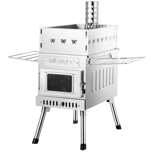 WillowyBe Outdoor Sauna Hot Tent Rocket Stove