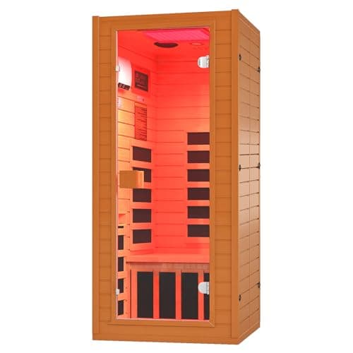 RESTISLAND Full Spectrum Infrared Sauna, 1 Person, 1178W