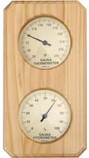 MIKSUS 10-inch Premium Wood Sauna Thermometer Hygrometer