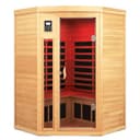 SALUSHEAT 2-3 Person Corner Infrared Sauna, 1800W