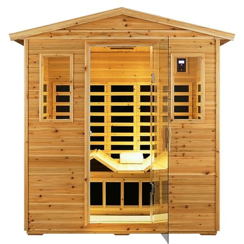 SALUSHEAT Full Spectrum Outdoor Sauna, 3 Person, 1950W