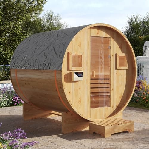 SunSwell Outdoor Traditional Sauna 4-6 Person, 6kW